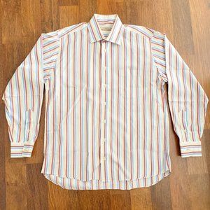 Burberry Men's Button Down Shirt Large